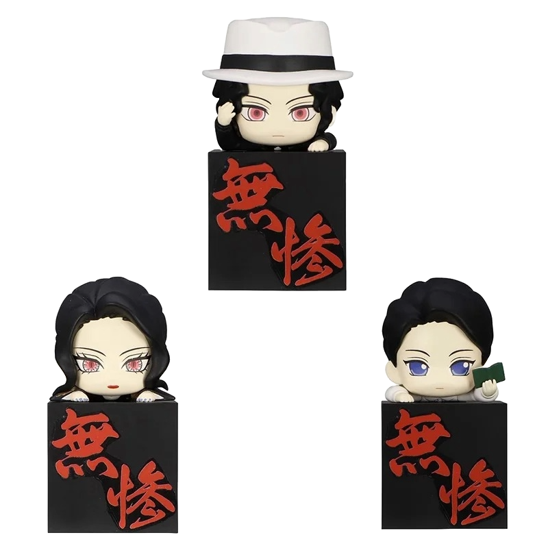 A set of 3 Muzan Kibutsuji Figures
