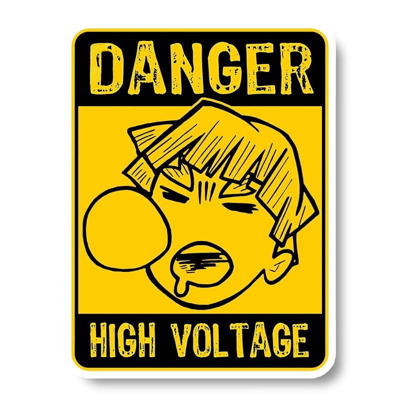 Zenitsu High Voltage Stickers