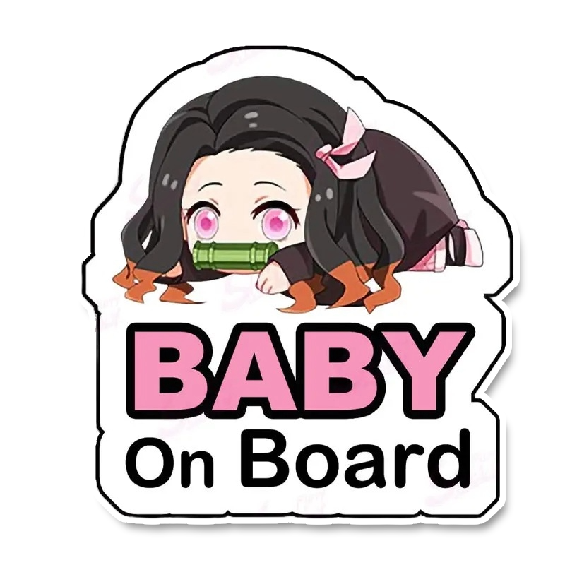 Nezuko Baby on Board Sticker