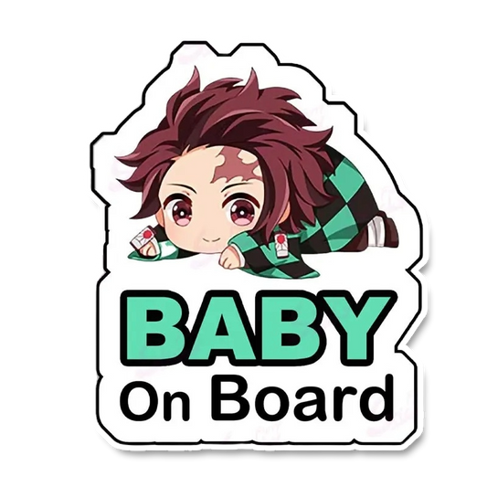 Tanjiro Baby on Board Sticker
