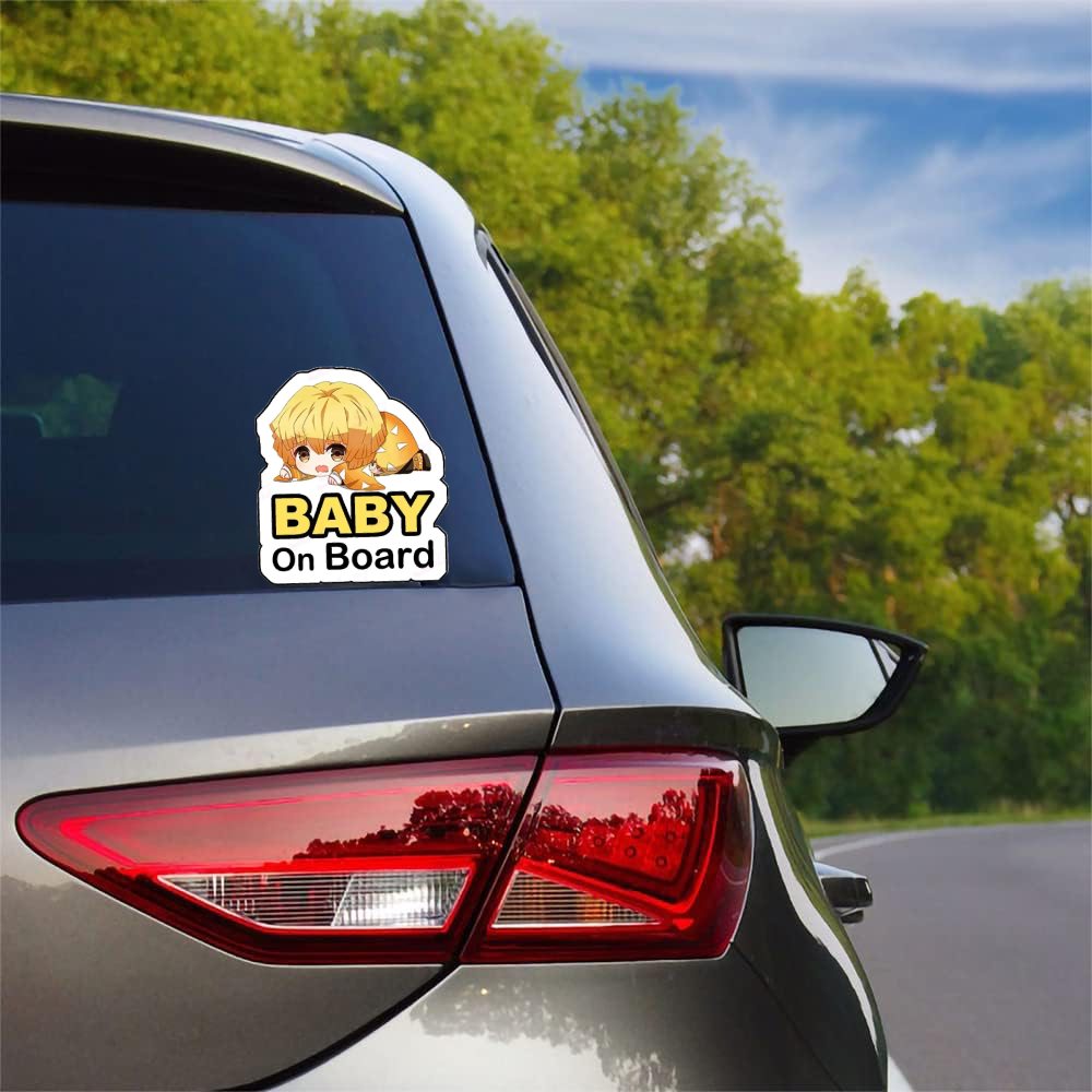Zenitsu Baby on Board Sticker