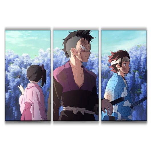 Tanjiro, Genya and Kanao Poster