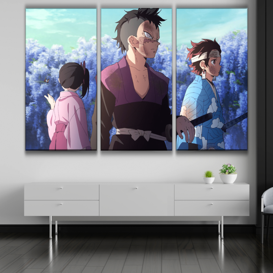 Tanjiro, Genya and Kanao Poster