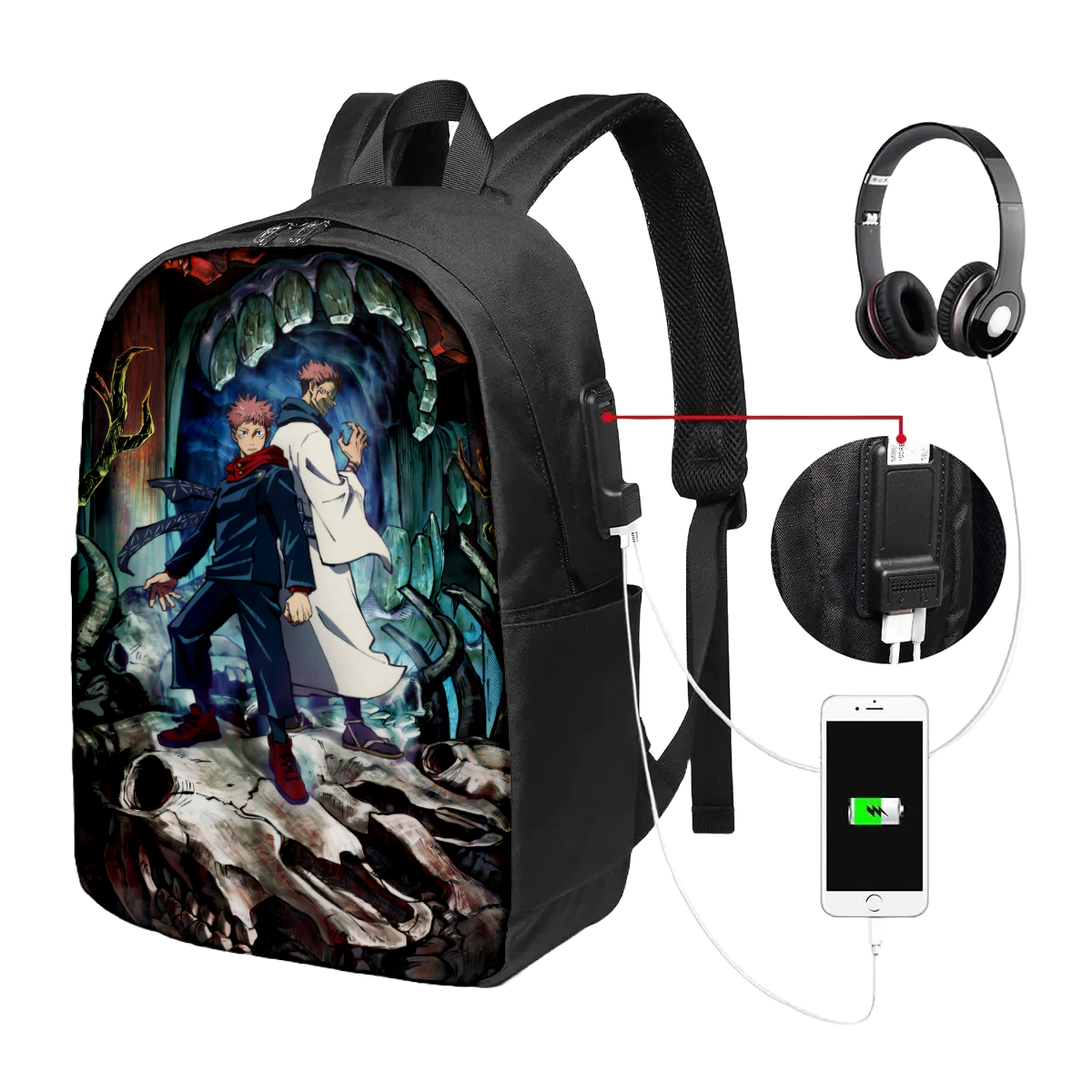 Sukuna and Yuji Itadori Backpack